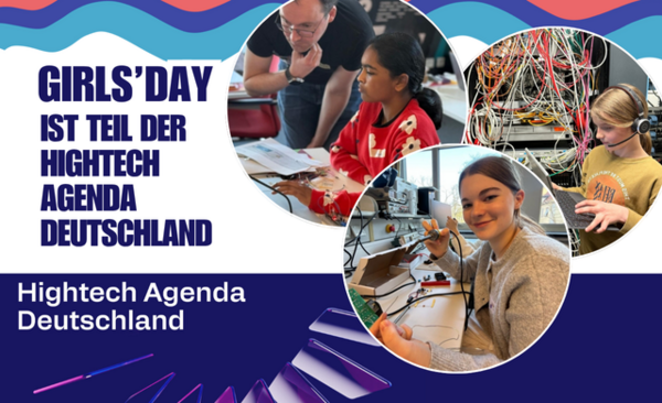 Grafik zum Girls'Day und zur Hightechagenda