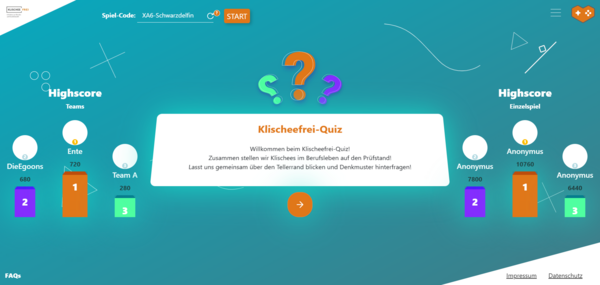 Grafik zur Klischeefrei-Quiz-App