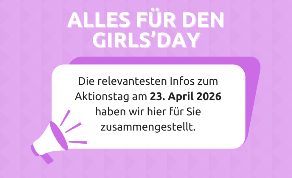 Grafik zu den Infos zum Girls'Day