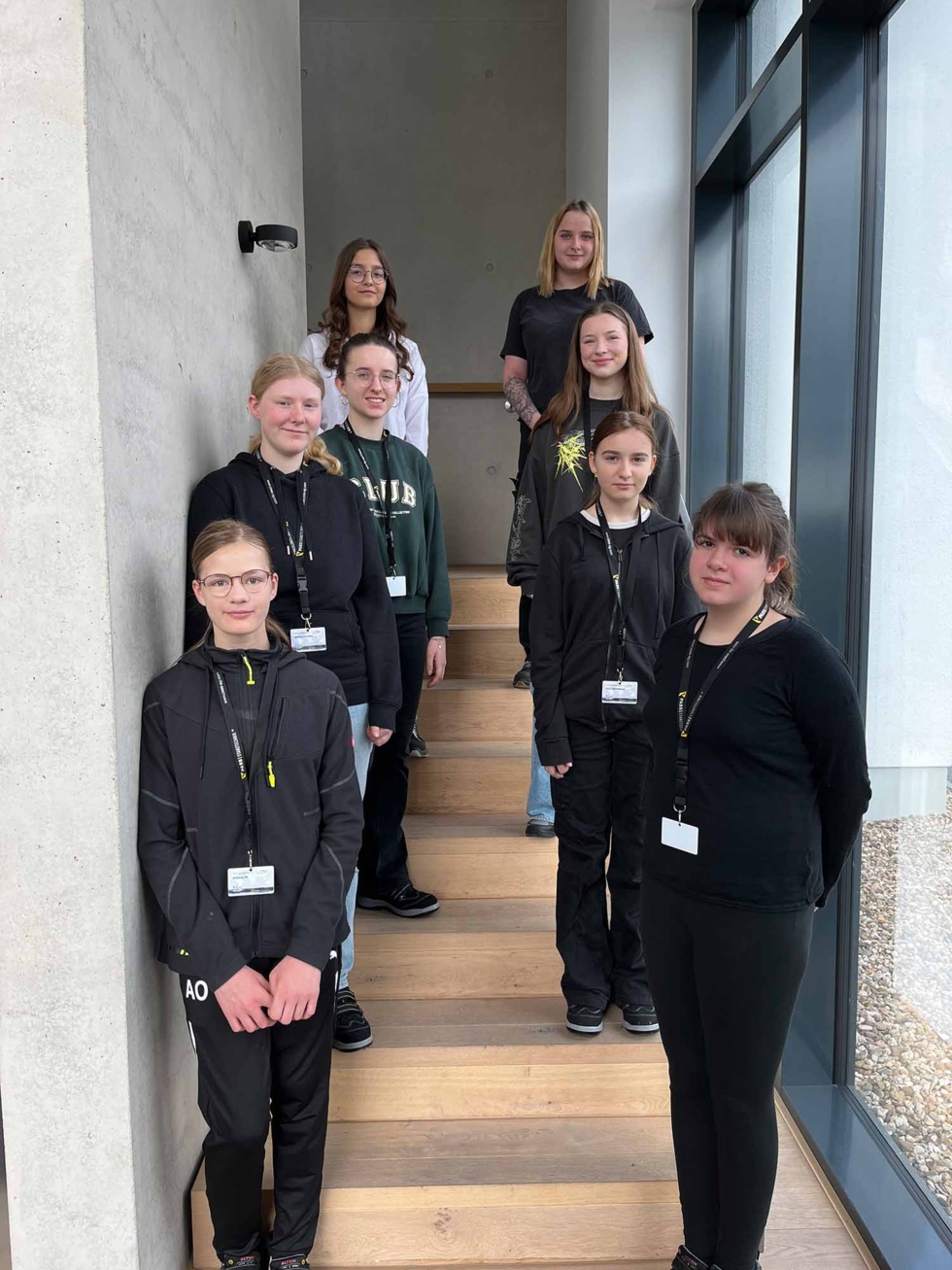 Gruppenfoto der Girls'Day Teilnehmerinnen