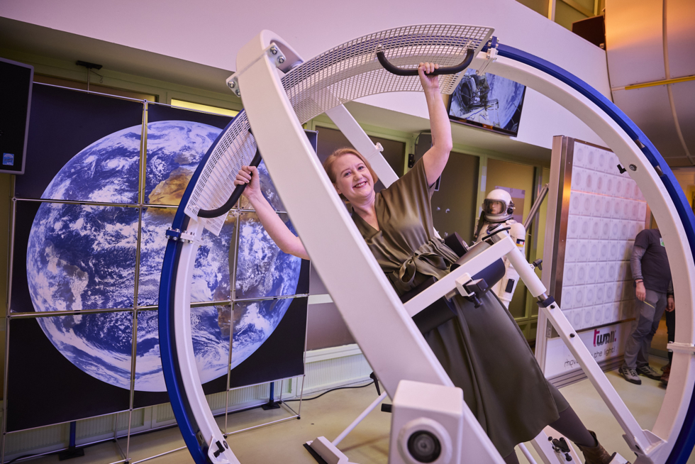 Lisa Paus im Spacecurl