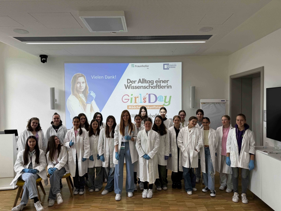 Gruppenfoto der Girls'Day Teilnehmerinnen