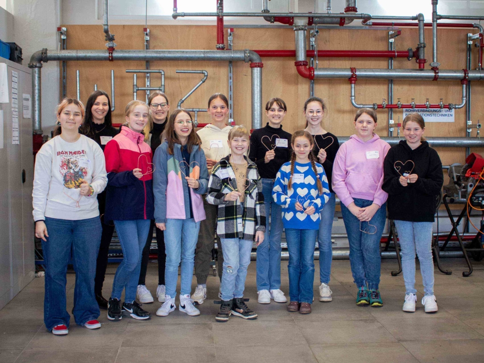 Gruppenfoto der Girls'Day Teilnehmerinnen